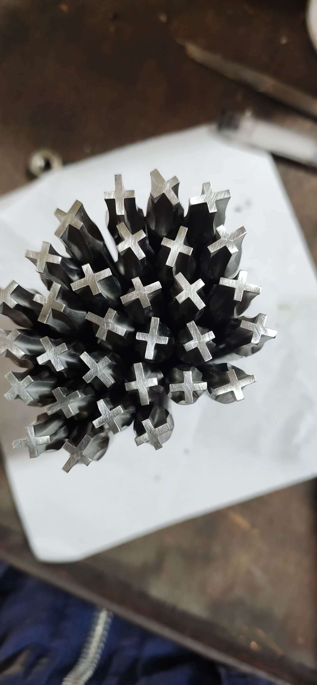 三合一 十字冲棒H55 包镀钛整套均可非标异形钨钢梅花六角