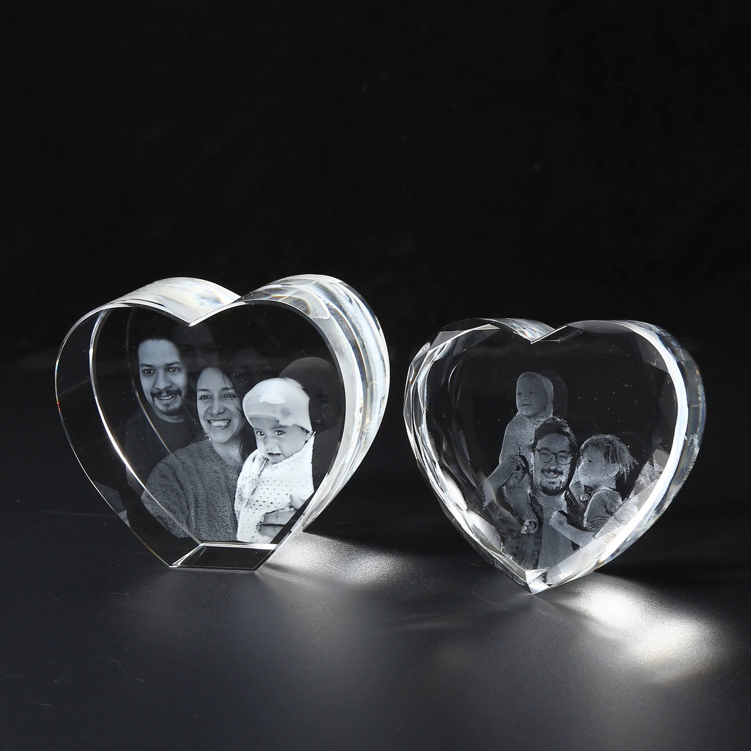 Трансграничный прозрачный кристалл в форме сердца фото 3d внутренняя резьба ремесла украшения креативная любовь кристалл выпускной юбилейный подарок