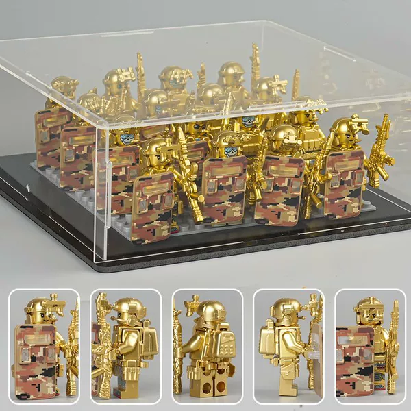 Acrylic camouflage bottom plate, weapon, 18 pieces, traffic police