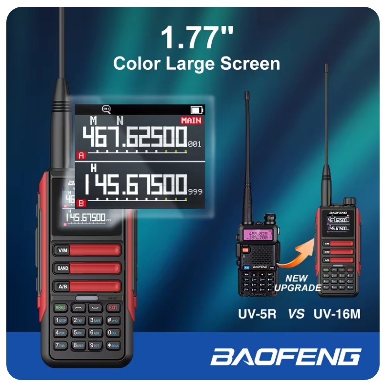 Baofeng baofeng walkie-talkie UV-16 de doble segmento FM km 50 de alta potencia de alta frecuencia al aire libre handstand uv5r
