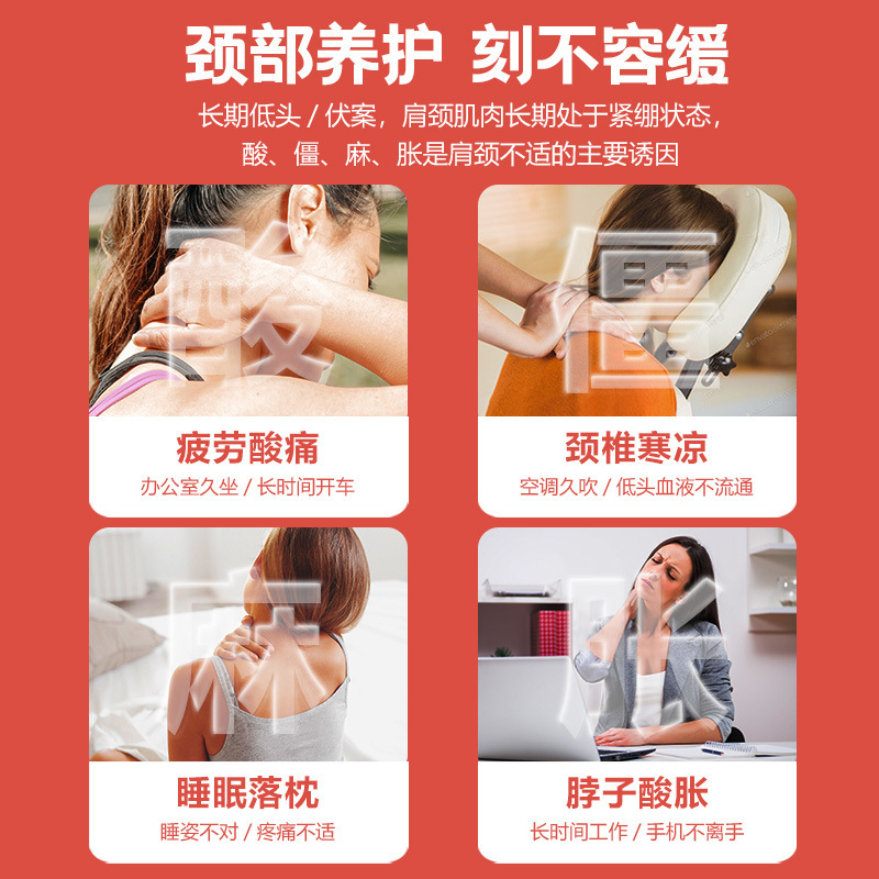 温熱ネックパッド、スチーム温熱パッド、自己発熱パッド、卸売肩首温熱パッド、艾草温灸パッド、恒温温熱パッド、ネックプロテクター|undefined