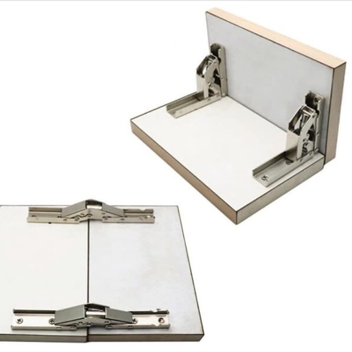 Venta directa de fábrica 90 grados mesa plegable bisagra de 180 grados bisagra larga agujero libre plegable bisagra RV Accesorios