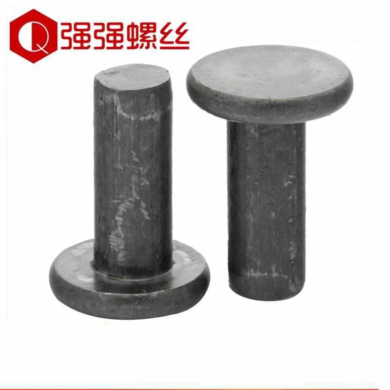 ◇GB109铁平头实心铆钉本色铁钉铁击打平敲打铆钉M2M2.5M3M4M5M6M