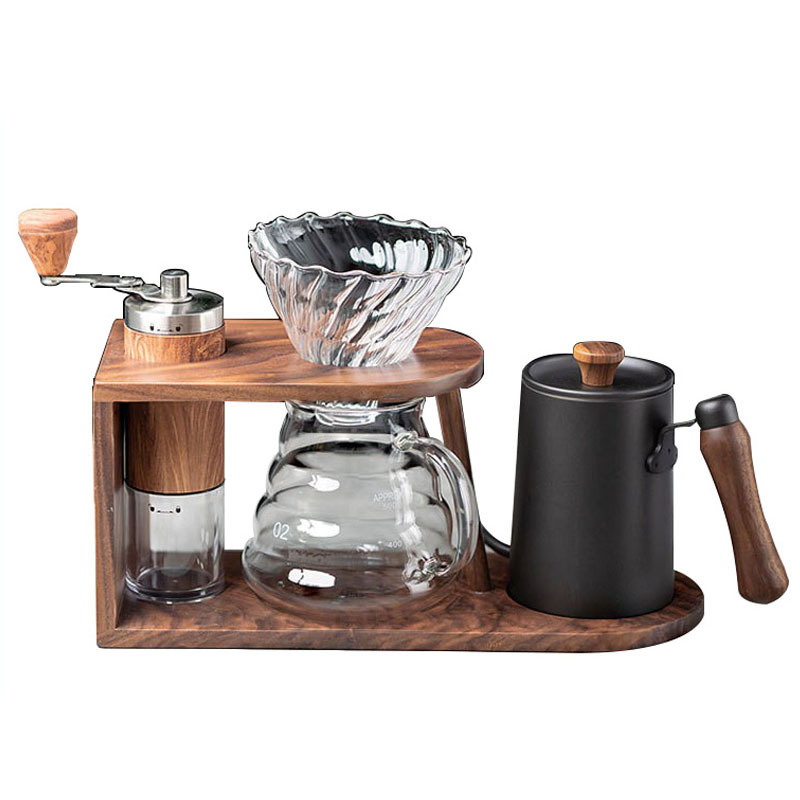 Hand -rail coffee pot Share pot dripping filter cup appliance set…