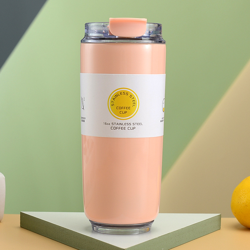 Taza térmica portátil de acero inoxidable, gran capacidad, diseño unisex, a prueba de frío, ideal como regalo