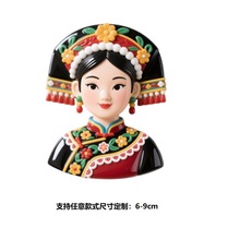 电商新品热销手工树脂创意民族特色旅游纪念品冰箱贴摆件