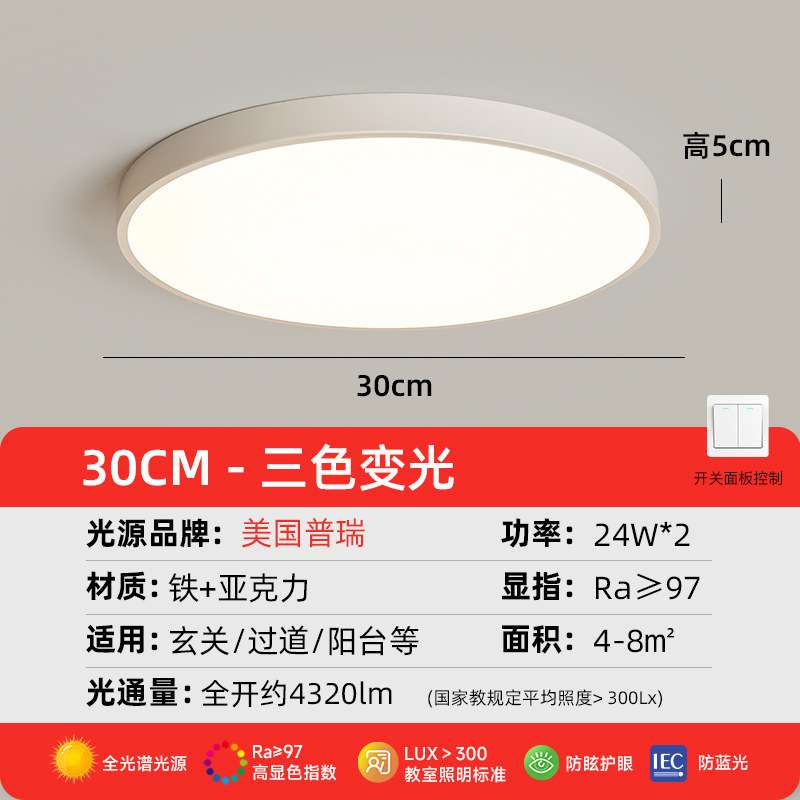 2025年新型プリュイフルスペクトル目の保護ランプ、主寝室用LEDシーリングライト、シンプルモダンルームライト|undefined