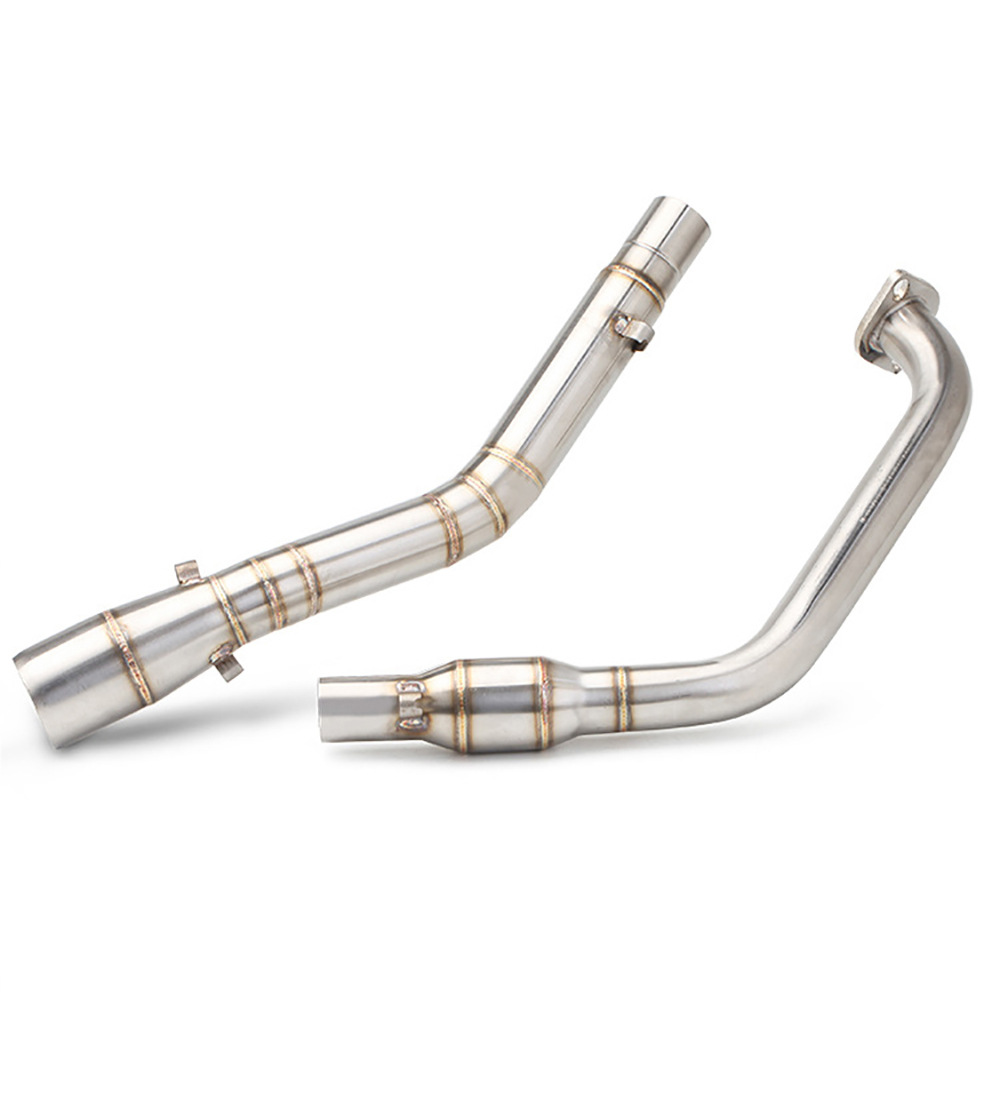 Motorcycle modified exhaust pipe front section R15 V3 MT15 R15M modified stainless steel back pressure muffler front section
