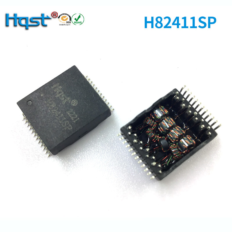 H5009NL 24PIN贴片千兆单口网络变压器双环自耦隔离滤波器带POE