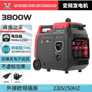 Zongshen 3.8Kw Səssiz Portativ Benzin Generatoru, 220V, Açıq Hava və Karvanlar üçün