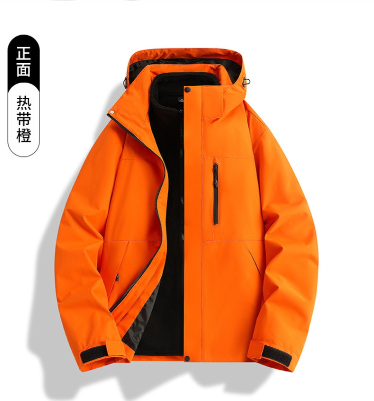 新款冲锋衣摇粒绒内胆保暖可定制LOGO冬季现货服装男女连帽登山服|undefined