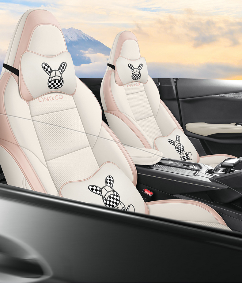 Suitable for 24 Lynk & C 06emp Seat Cover Full Envelope Seat Cover Four Seasons Ventilated and Breathable Leather Cushion Interior Modification