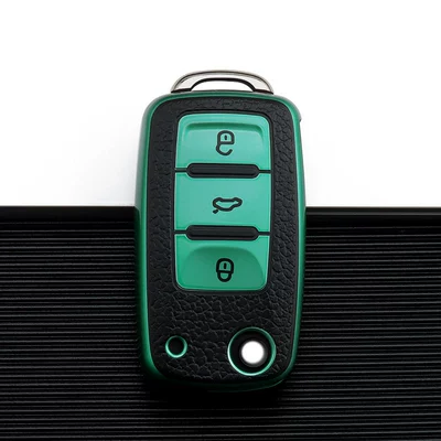 Car key bag Lavida Bora Sagitar Jetta - volkswagen-a-folding-3-key-emerald-single-shell
