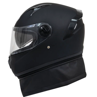 Anti-fog double-mirror motorcycle helmet electric car men's and women's winter warm full helmet four seasons full coverage motorcycle helmet (Motorcycle Safety Supplies) - wind-proof-cap-sub-black-windproof-cap