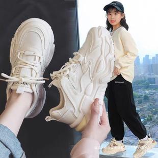 ✅ Qly Girls' Sports Shoes 2024 Spring & Fall New Running Shoes Big Children's Breathable Dad Shoes Mesh Casual Shoes