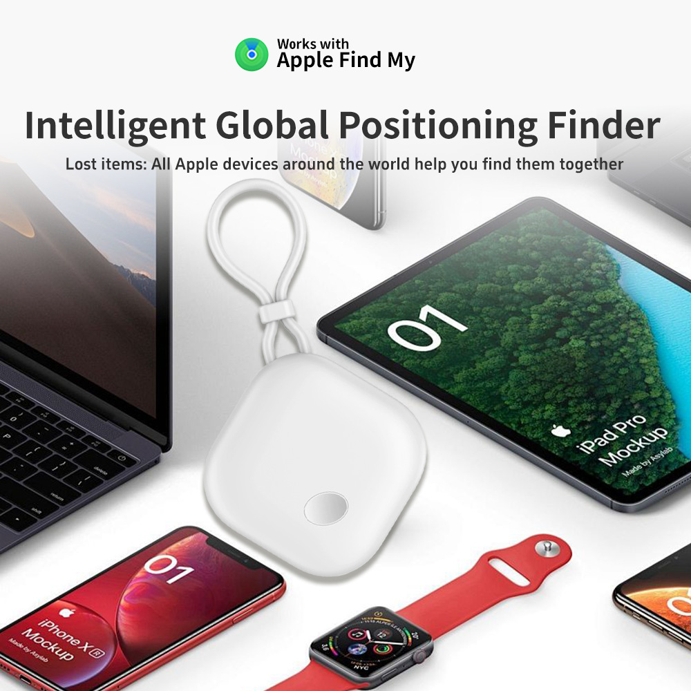 AirTag uyumlu Bluetooth takip cihazı, çift sistem, iOS ve Android
