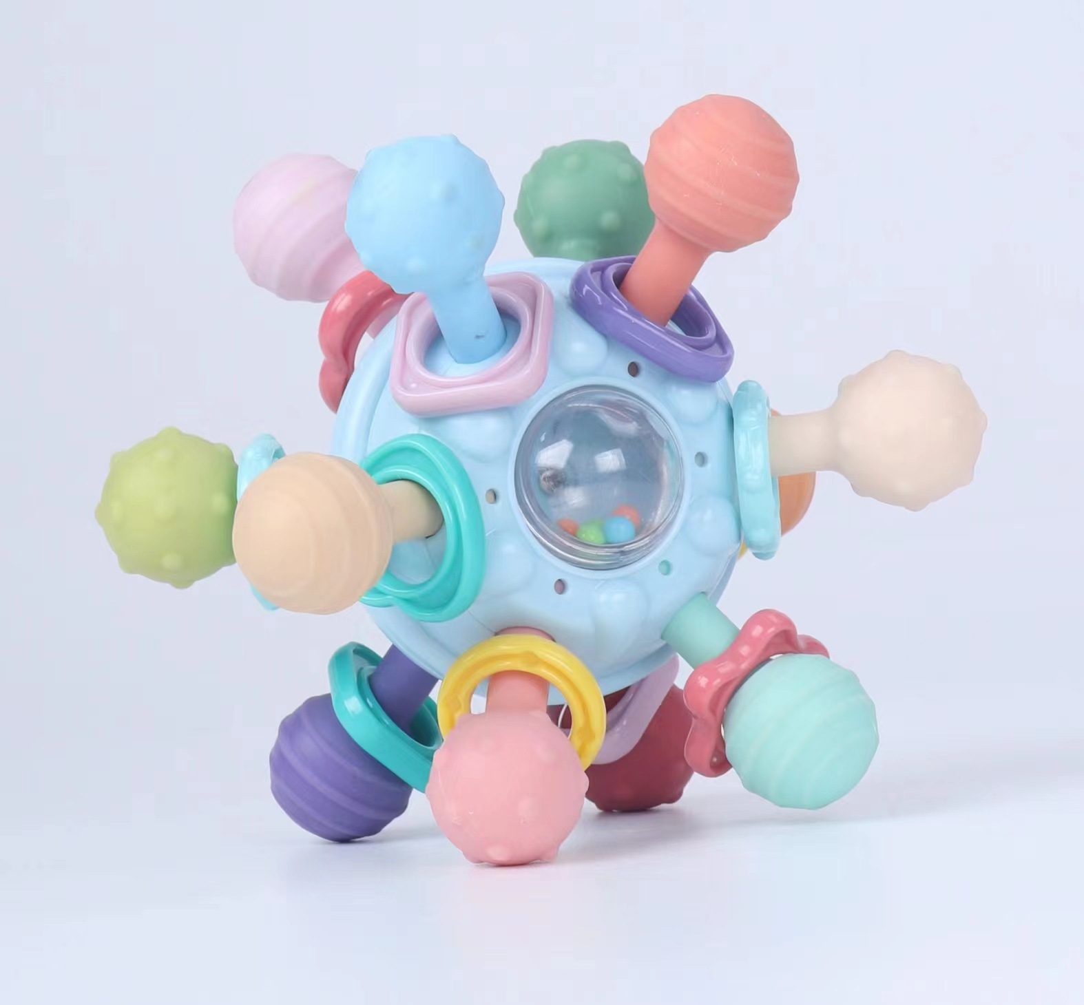 컬러 박스 영어 포장 [하늘색]]