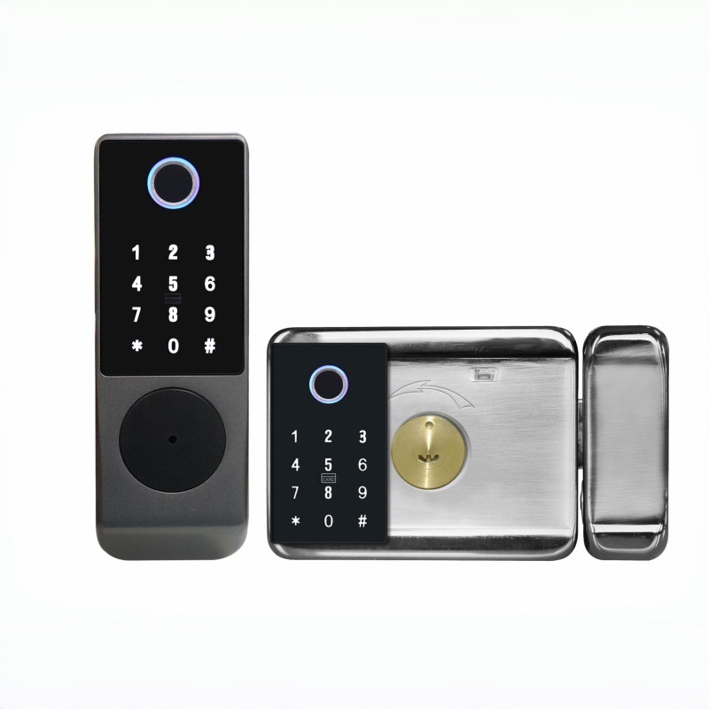 Nueva cerradura inteligente, cerradura de huellas dactilares, cerradura de puerta inteligente, puerta de casa, puerta de oficina, cerradura de apartamento, cerradura de hotel, cuerpo de cerradura de contraseña