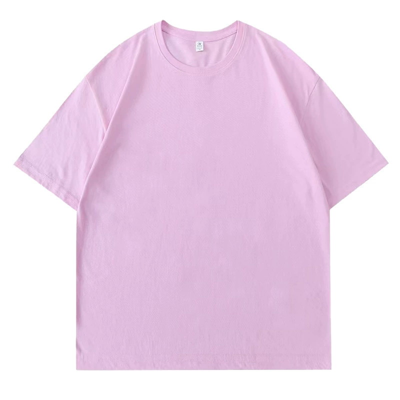 Хлопчатобумажная футболка с короткими рукавами мужская летняя дышащая футболка с круглым вырезом на открытом воздухе спортивный топ сплошной цвет рабочая одежда внешняя торговля оптом