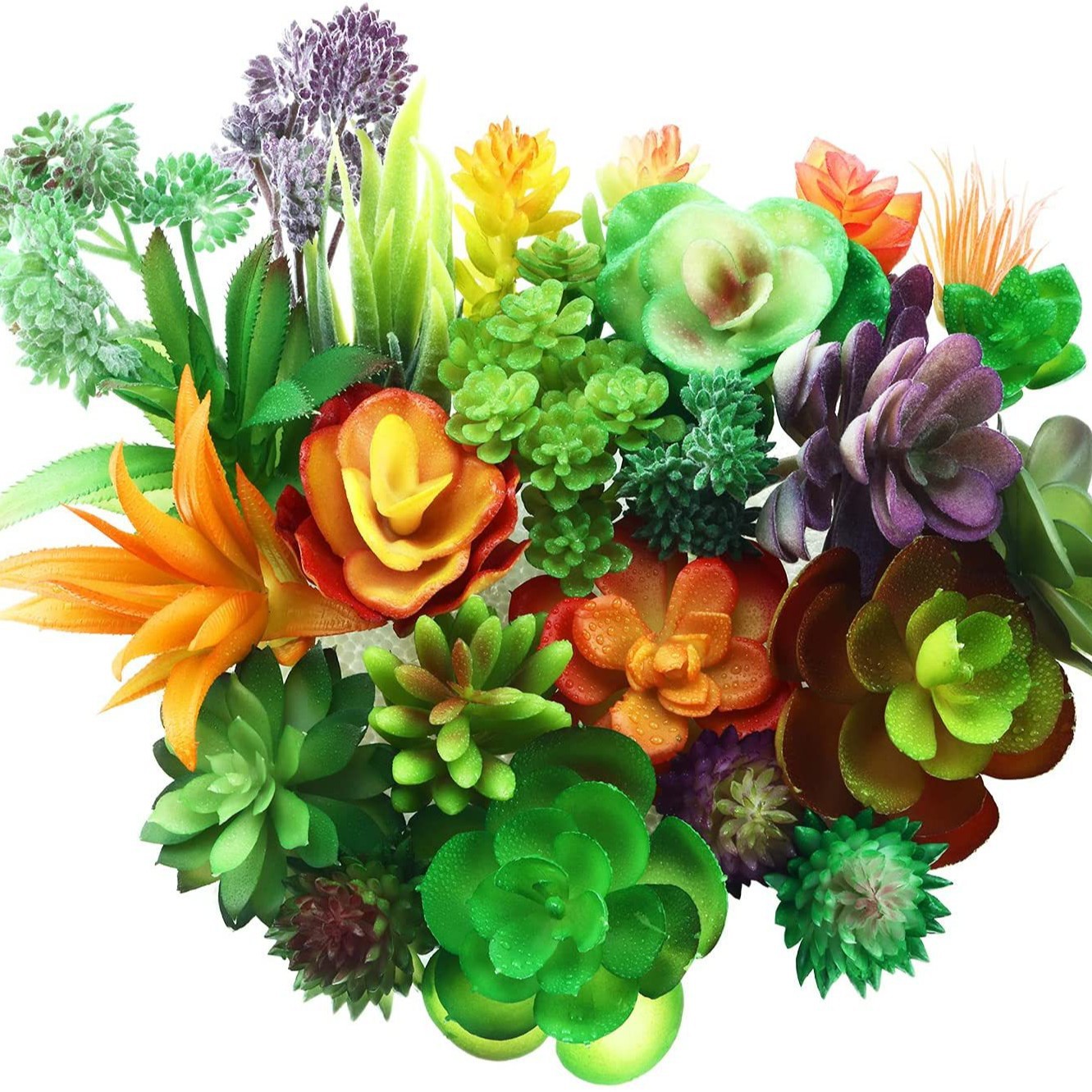 Artificial suculenta 16 traje de Planta artificial micro paisaje retro bonsai planta decoraciones adornos