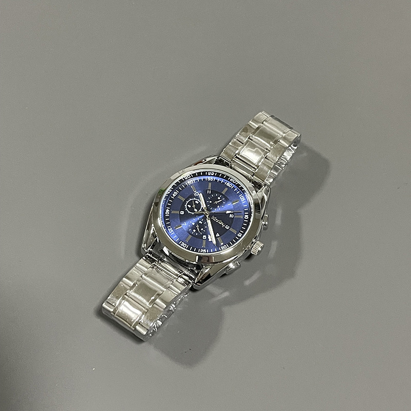Men's Watch, High-End Business Style, Steel Band, Three-Eye Watch, 2025 New Model, Calendar, Fully Automatic Quartz Watch Men's Watch, High-End Business Style, Steel Band, Three-Eye Watch, 2025 New Model, Calendar, Fully Automatic Quartz Watch