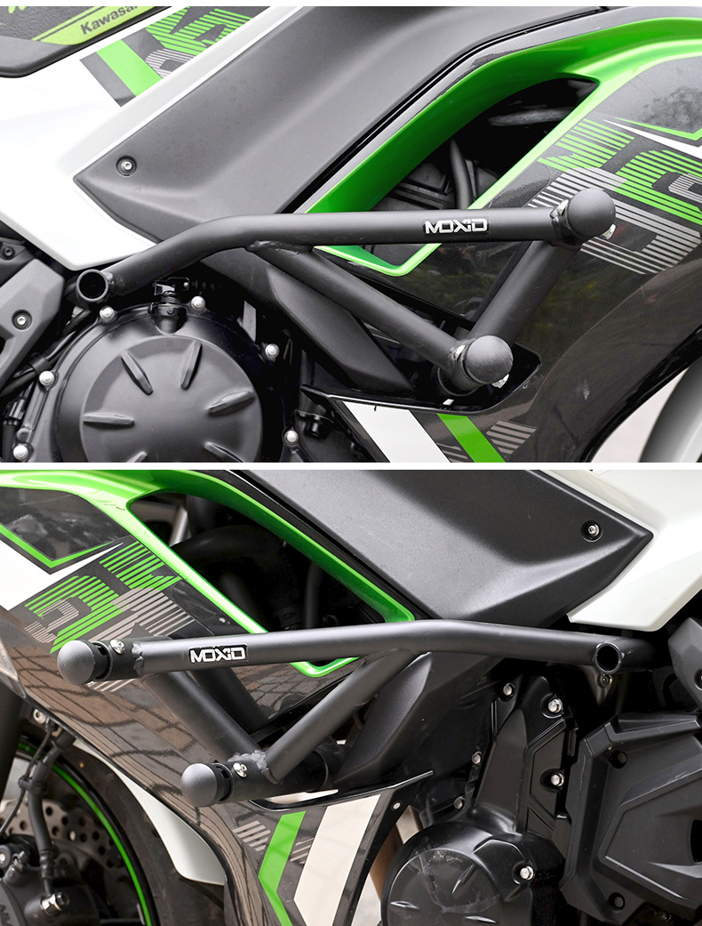 Suitable for Kawasaki Ninja650 Bumper Z650 Spring Head Racing Bar Anti-Collision Anti-Fall Bar Motorcycle Front Guard Bar