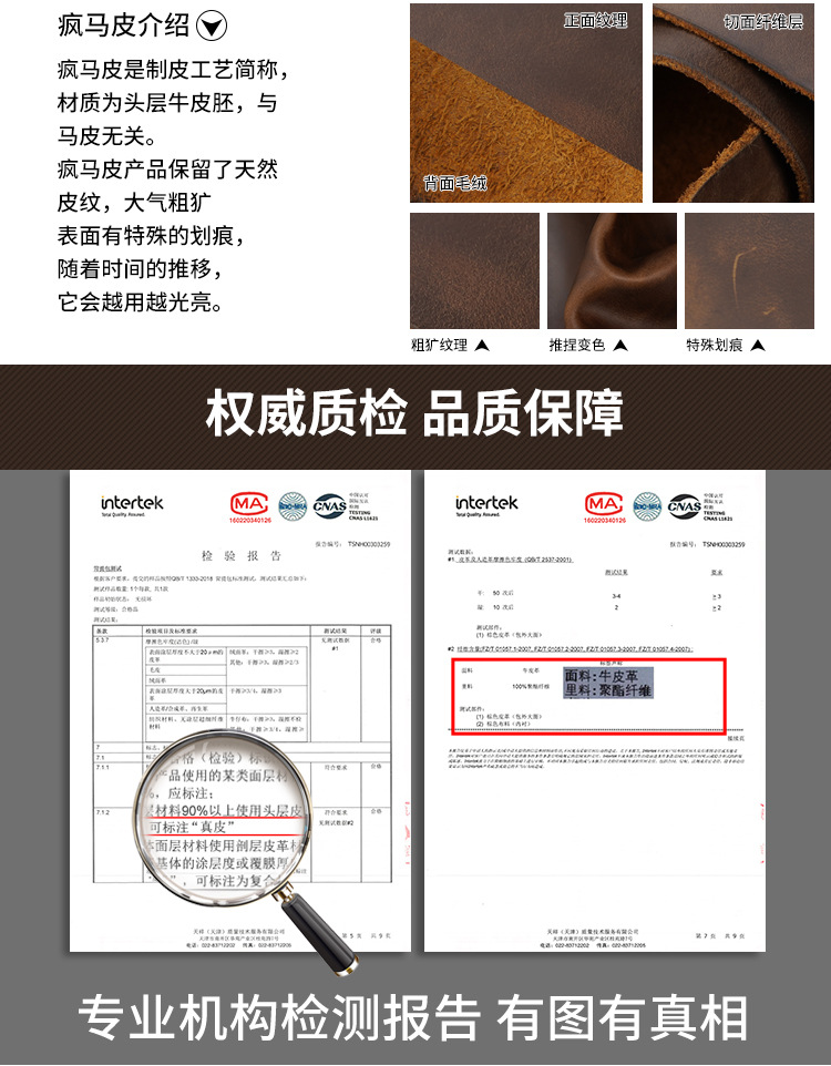 户外摄影包复古疯马皮双肩包真皮单反相机袋可拆卸内胆相机背包详情19