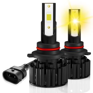 跨境csp双面Z3黄金光H4远近光汽车LED大灯厂家直销车灯改装配件-阿里巴巴