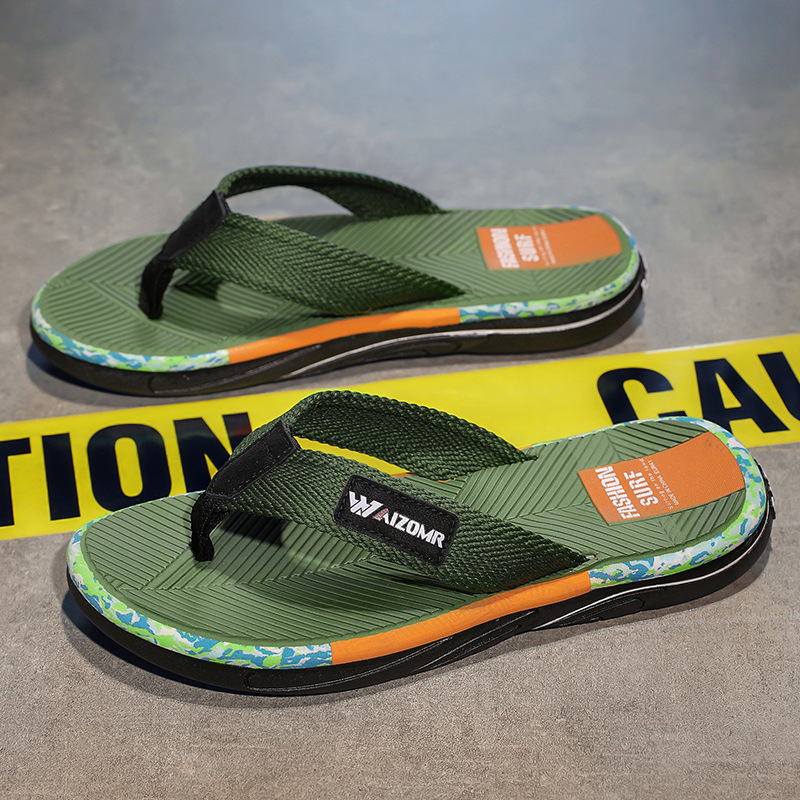 Verano nueva moda de todos los hombres a juego Flip Flop transfronteriza más tamaño casual cómodo transpirable zapatos de playa al aire libre zapatillas de los hombres