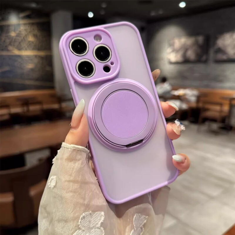 iPhone17proMax携帯電話ケース、つや消し回転磁気ホルダー、Apple 16肌感触オールインクルーシブ保護カバーに適しています。|undefined