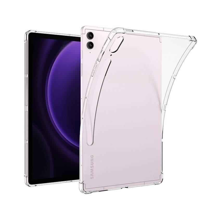 Applicable to Samsung S9FE tablet protective case four-corner airbag drop-resistant transparent S9FE + X510 X616 2023