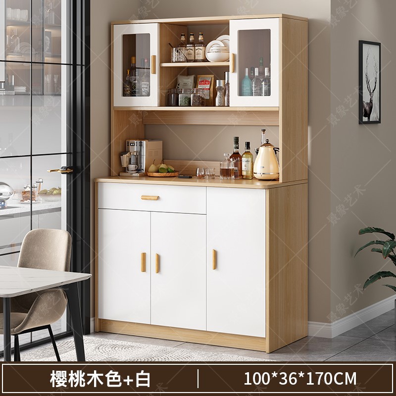 Gabinete de comedor moderno simple de gran capacidad multifuncional todo en uno contra la pared de almacenamiento gabinete alto salón de vinos almacenamiento gabinete lateral