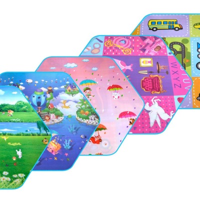 Camp Moisture-proof Take it with you cushion Beach mats children Game house circular Hexagon Mat Mat