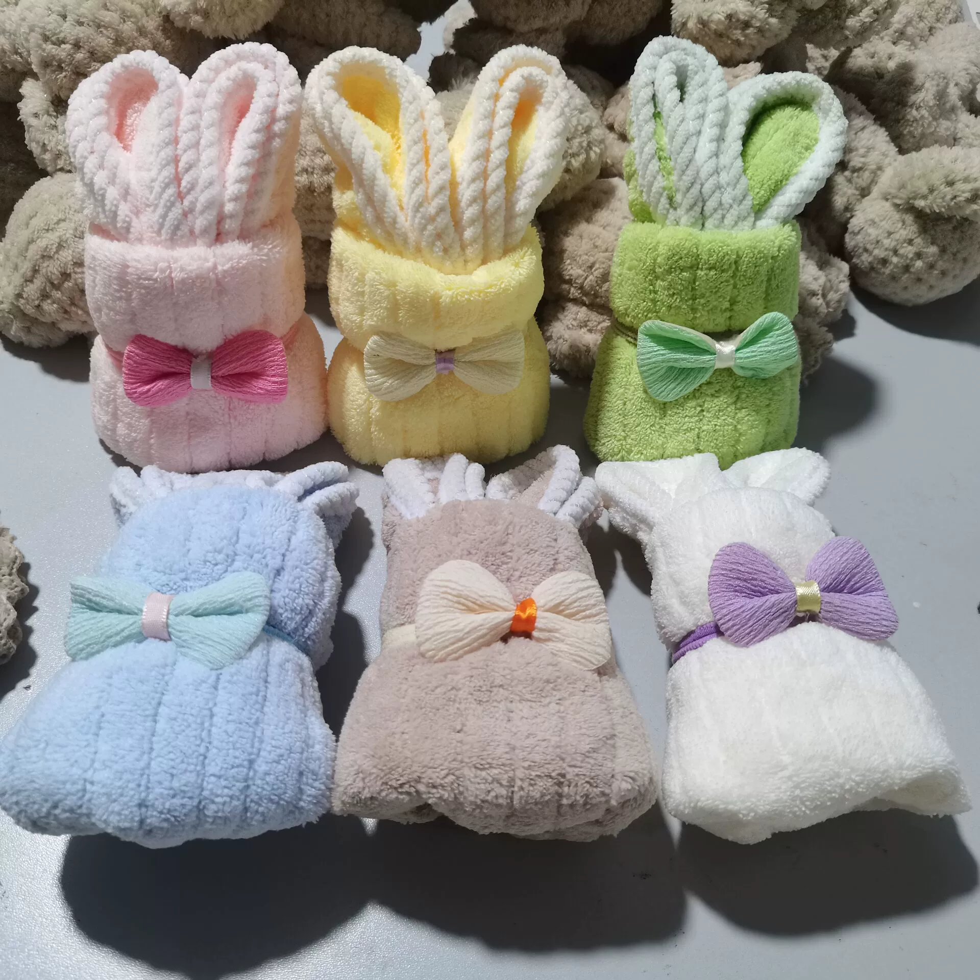 Коралловый бархатный заяц, полотенце из жемчуга, подарочная коробка с бантами, подарок на день рождения, оптовая продажа