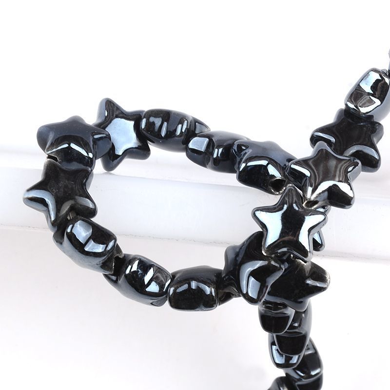 25g Weight Beads Jewelry Making Type DIY Jewelry Accessories Classification 10 PCS/Package Quantity ceramics Material Pentagram Pattern Plating Design Simple Style Style 10 PCS/Package Ceramics Pentagram DIY Jewelry Accessories Beads 7