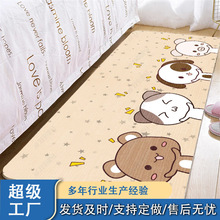 简约现代床边地毯批发客厅长条地垫卡通家用卧室床前小地毯床尾毯