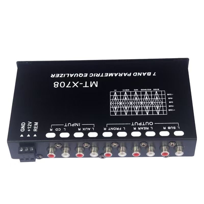 Cross-border car equalizer 7-band equalizer car audio EQ tuning crossover amplifier noise reduction Cross-border car equalizer 7-band equalizer car audio EQ tuning crossover amplifier noise reduction