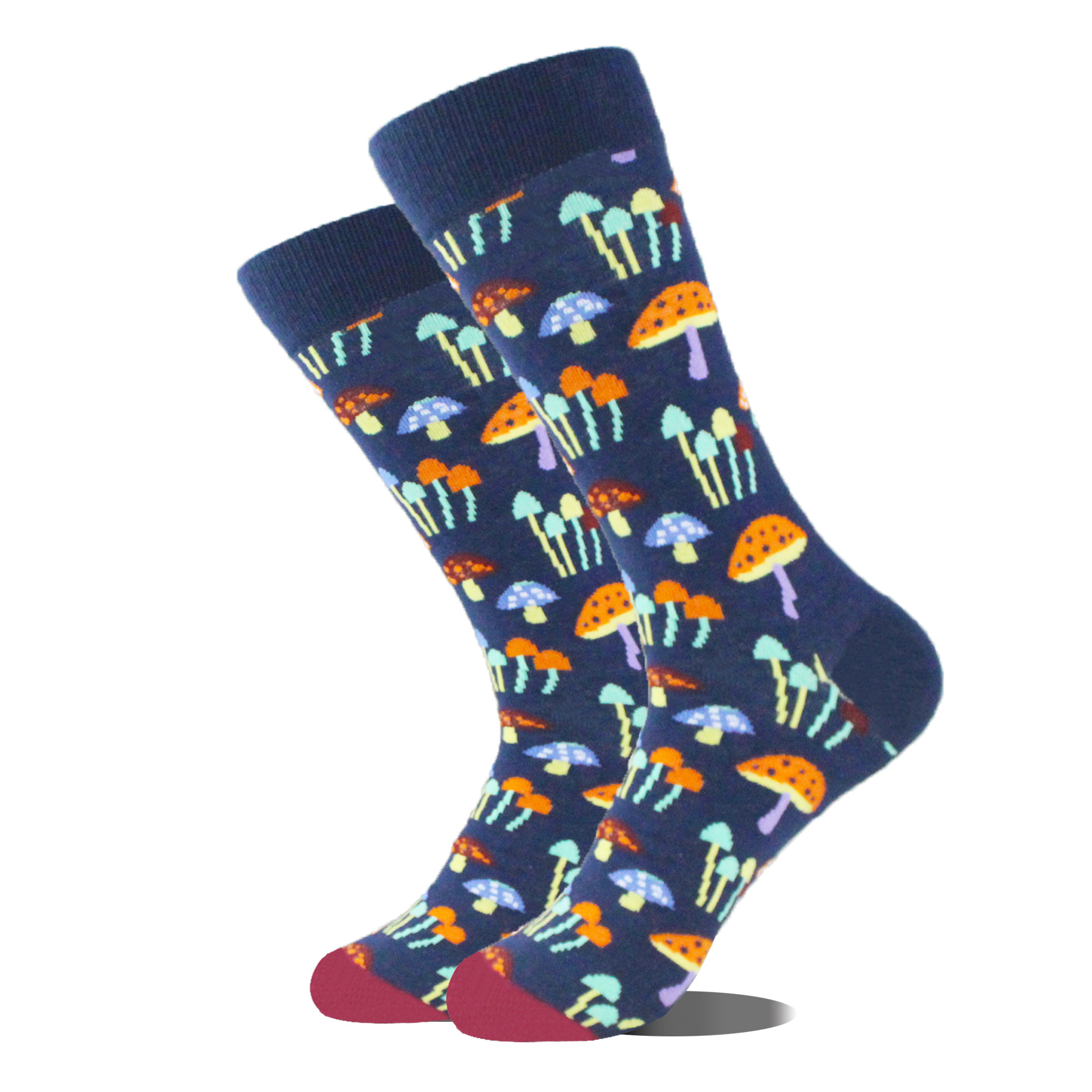 Unisex Einfacher Stil Eichhörnchen Pilz Baumwolle Crew Socken Ein Paar display picture 2