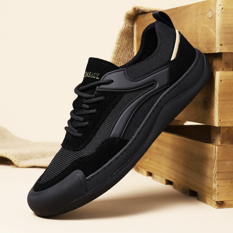 Производители непосредственно поставляют мужскую обувь новая летняя дышащая тканая сетчатая обувь мягкая подошва повседневная обувь на открытом воздухе трендовая спортивная обувь оптом