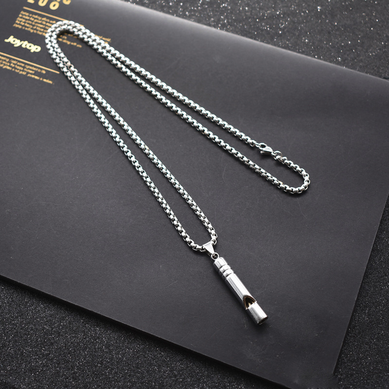 European and American Ins Street Fashion Disco Wine Bottle Whistle Can Blow Pendant Men and Women Hip-Hop Necklace Clothing Accessories European and American Ins Street Fashion Disco Wine Bottle Whistle Can Blow Pendant Men and Women Hip-Hop Necklace Clothing Accessories