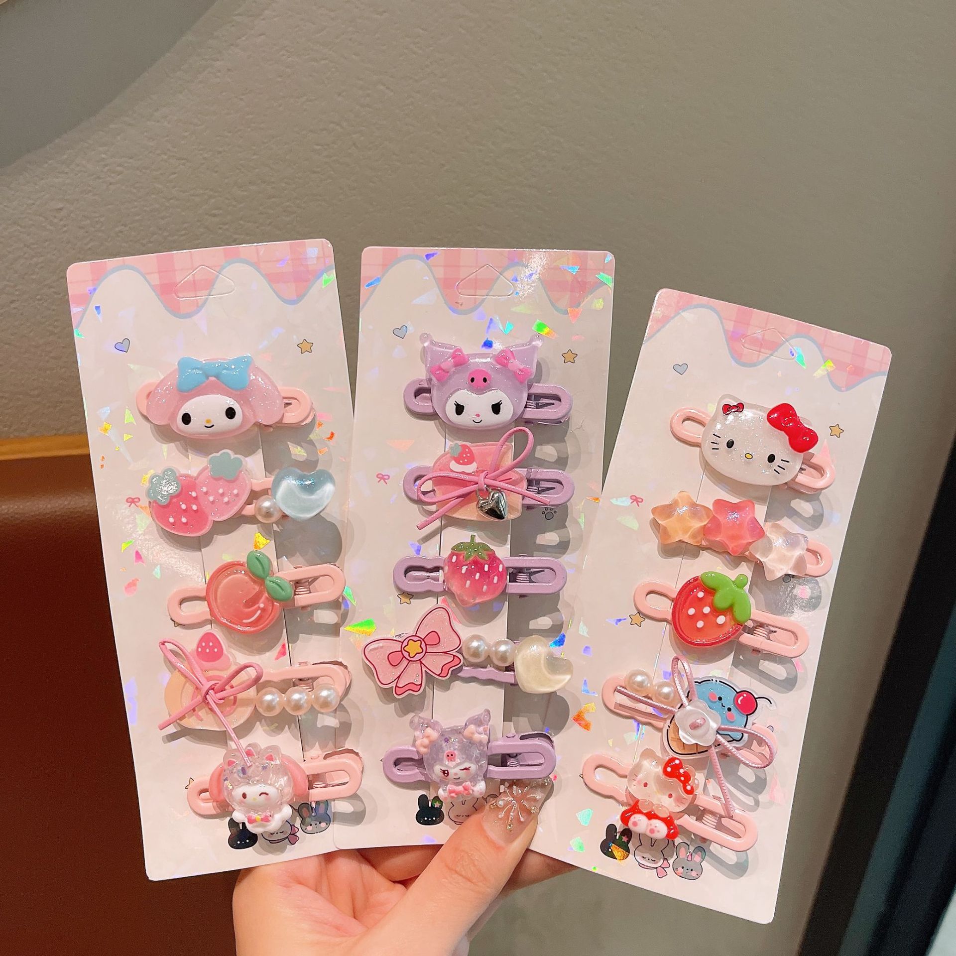 Niños lindos clips de cabello de dibujos animados nuevos clips de cabello de la ciudad de animales de la niña pequeña conejo policía clips de frisa al por mayor