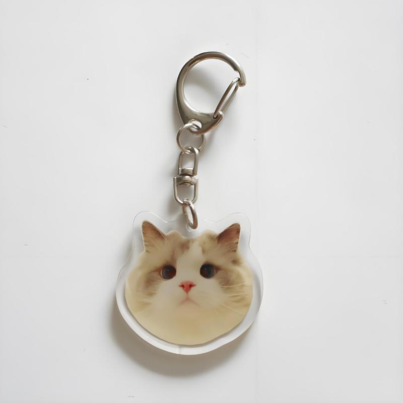 ラグドール猫周辺アクリルキーホルダーかわいい小さな猫アバターシリーズキーホルダーカップルペンダント装飾|undefined