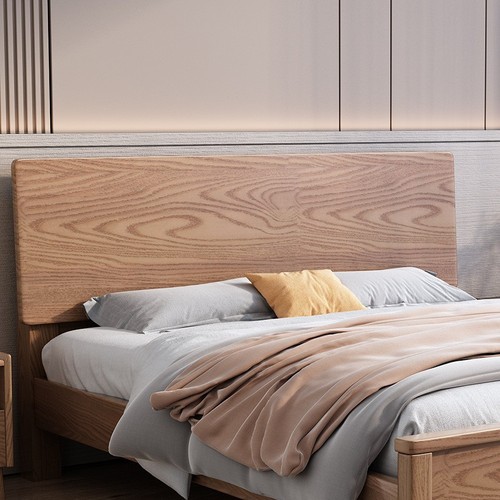 北欧白蜡木实木床原木床简约现代1.5米1.8米单双人床木床主卧家具