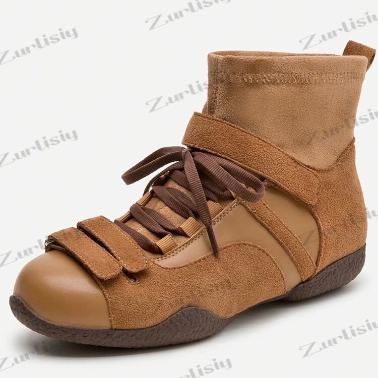 2026 New Autumn Bow Tie Knit Low-Cut Chelsea Martin Sock Boots