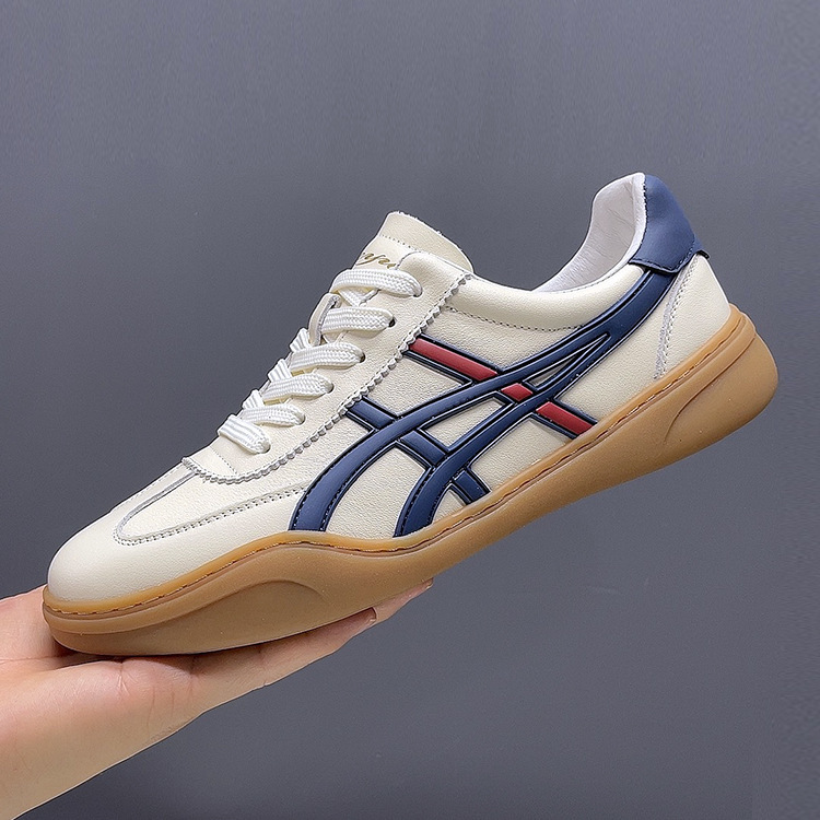 Men's Soft-Soled Versatile Sports Casual Shoes Genuine Leather Trendy Brand 2025 Spring New German Training Shoes Men