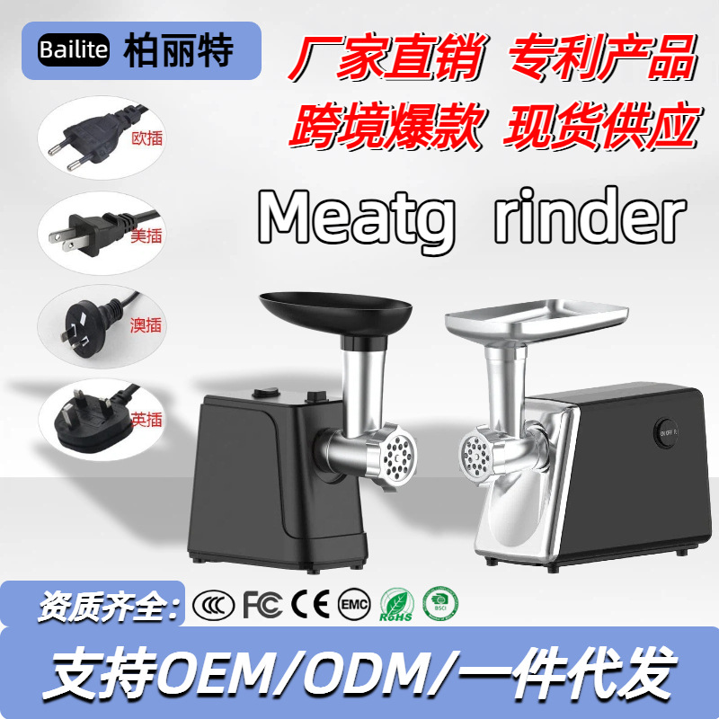 Cross-Border Oem/Odm Customized Household Electric Meat Grinder Multi-Functional Vegetable Mincer Garlic Paste Vegetable Cutter Juicer