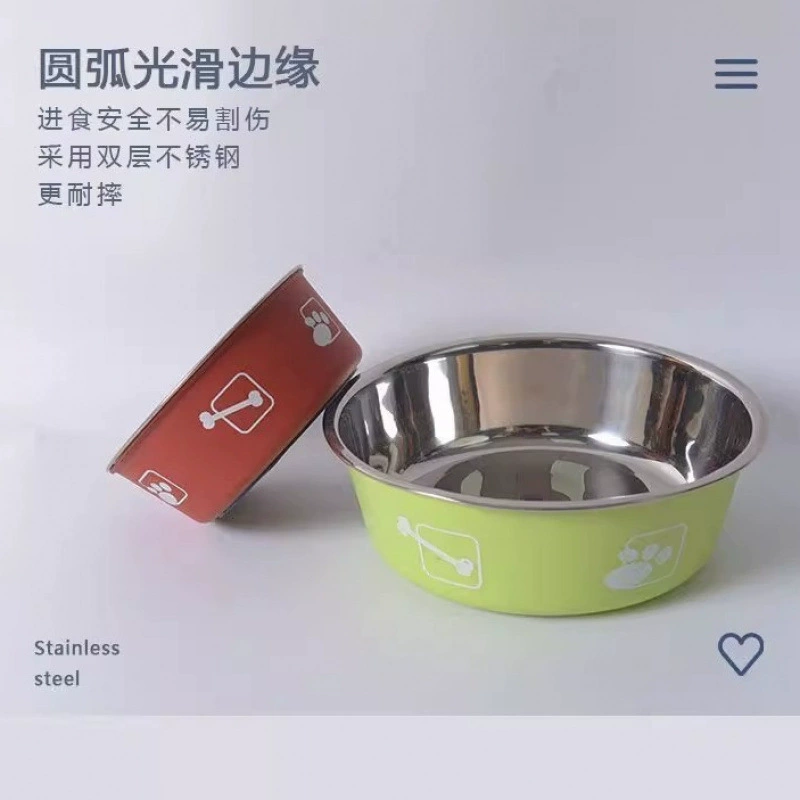 Миска для корма для собак, миска для собак из нержавеющей стали, противовращающаяся, большая, средняя и маленькая миска для корма для собак, двухслойная переворачивающаяся миска для питьевой воды, корм для собак, производитель домашних животных
