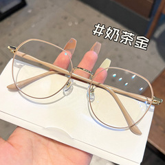 新商品の赤い本と同じ近視メガネの男女モデルの韓国版のすっぴんのネットの赤い多角形のメガネの枠の丹陽の卸売り