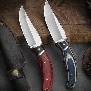 Wholesale Outdoor Knives for Barbecue, Mongolian Knives, Sharp Hand-Grip Meat Portable Knives, Household Portable Fruit Knives