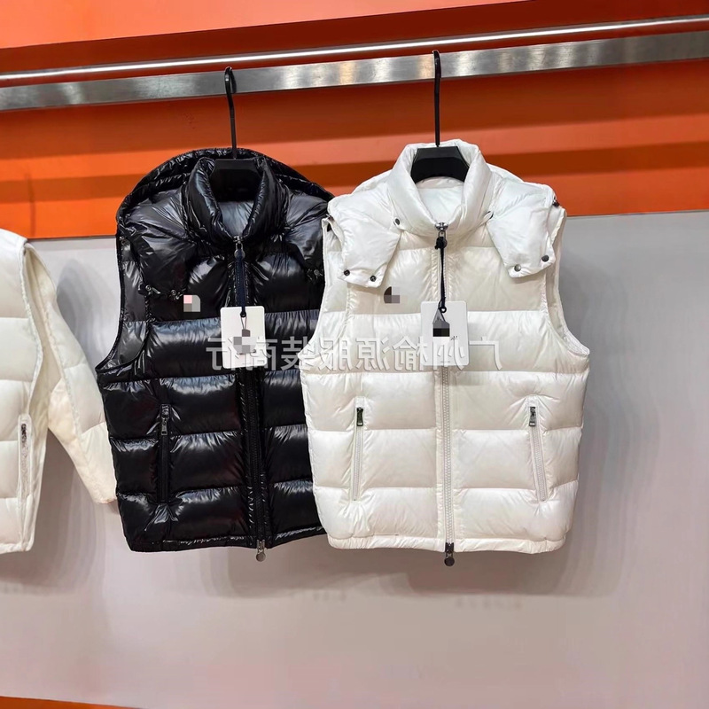 Cross-Border Mongolian Series Same Style Colorful Striped Shiny Hooded Cotton Vest Couple Style Mongolian Colorful Striped Cotton Vest